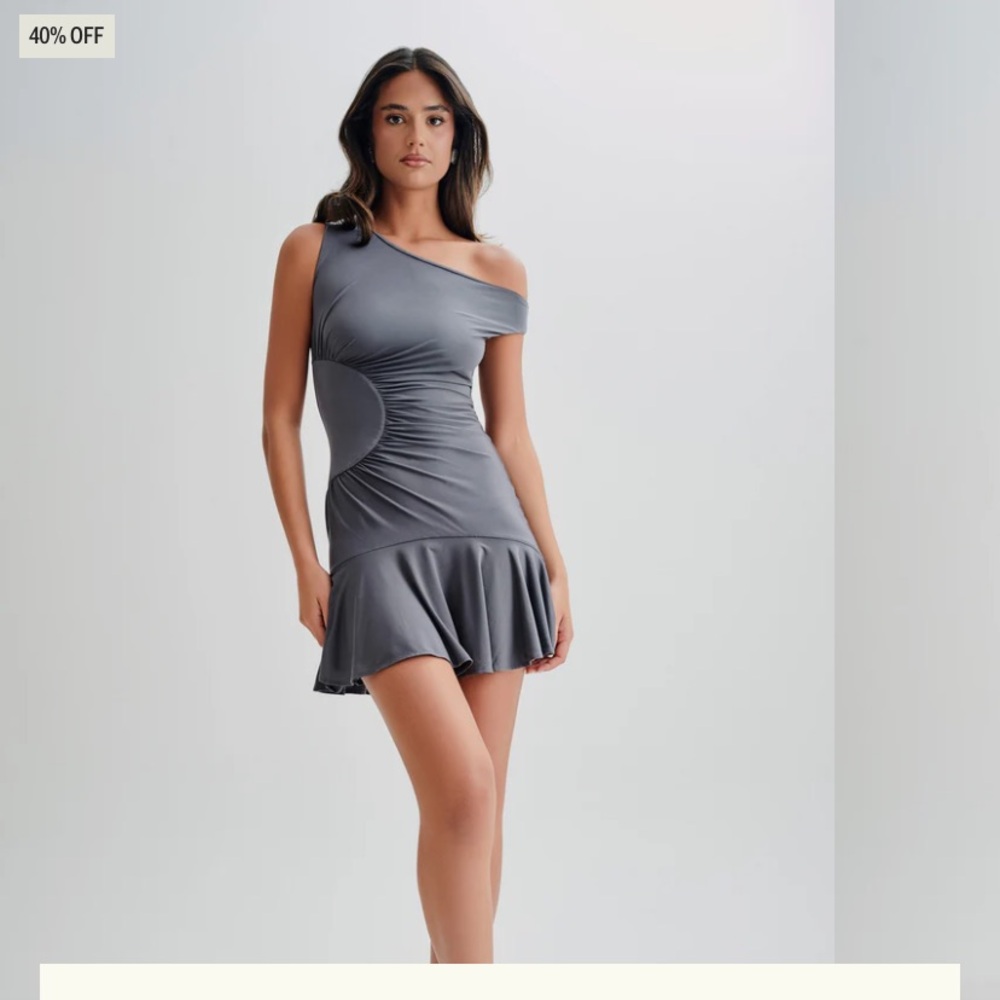 NWT Meshki Gray Mini Dress